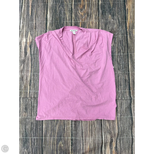 Top Short Sleeve Basic By Athleta In Pink, Size: L