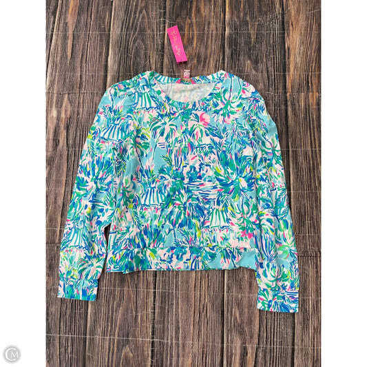 Top Long Sleeve Designer By Lilly Pulitzer In Blue, Size: L