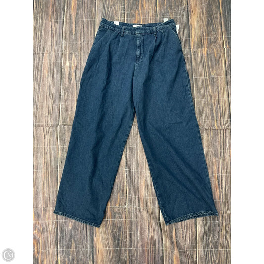 Jeans Wide Leg By Good American In Blue Denim, Size: 14