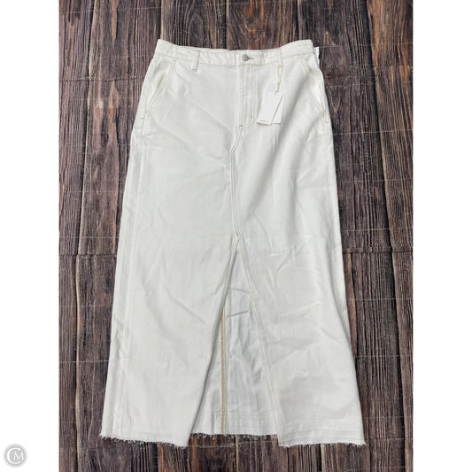 Skirt Maxi By Rails In White Denim, Size: 12