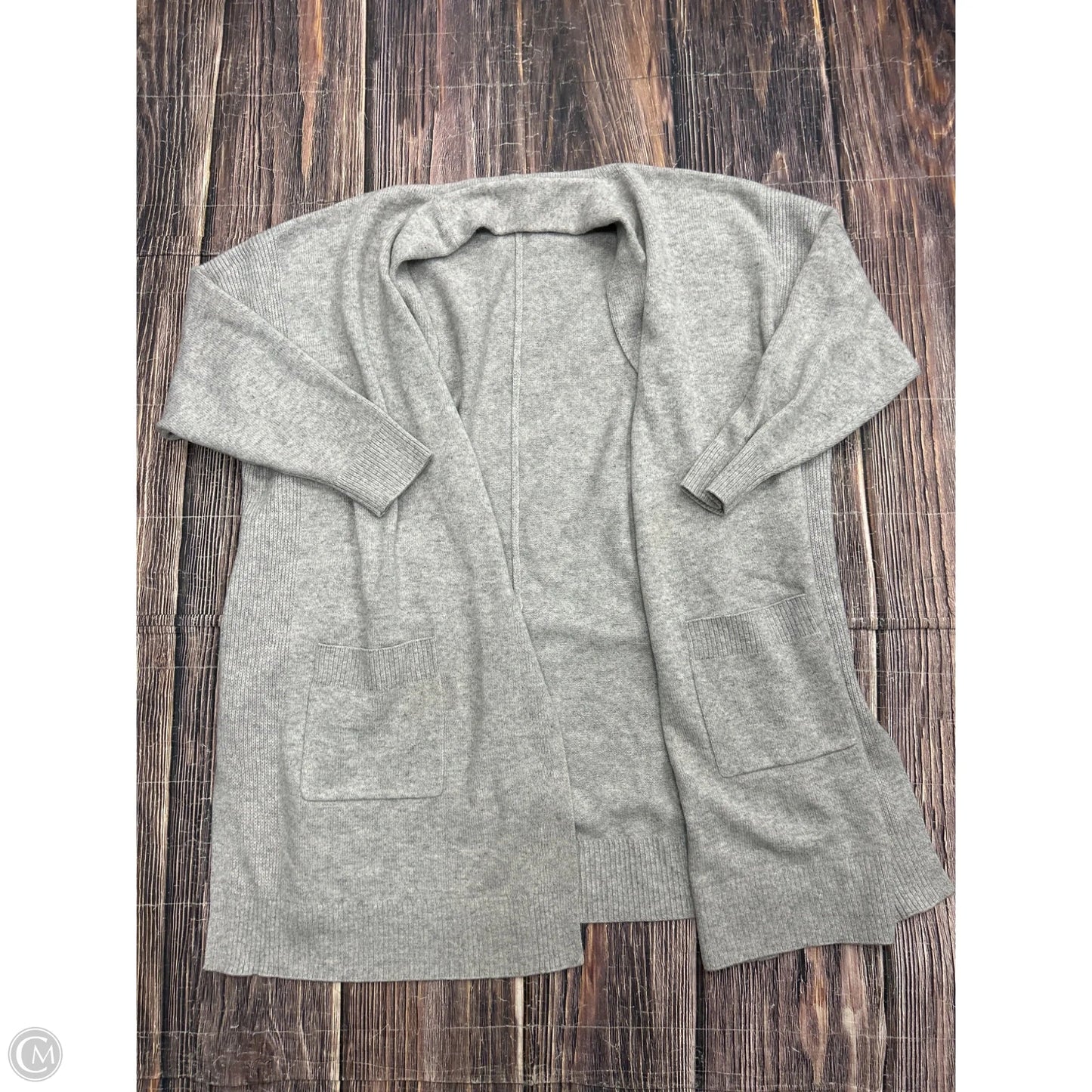 Sweater Cardigan By Athleta In Grey, Size: 2x