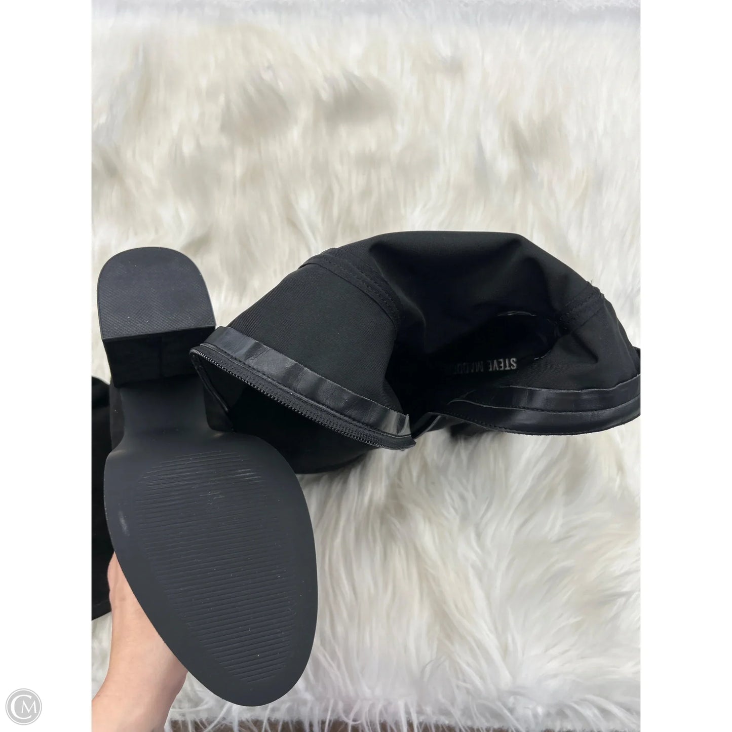 Boots Knee Heels By Steve Madden In Black, Size: 8.5