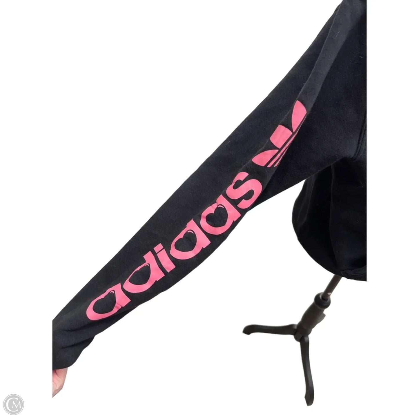 Sweatshirt Hoodie By Adidas In Black, Size: S