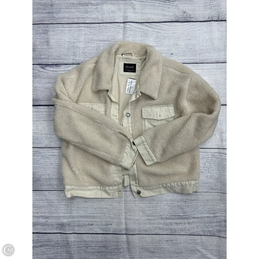 Jacket Faux Fur & Sherpa By Stoosh In Ivory, Size: Xl