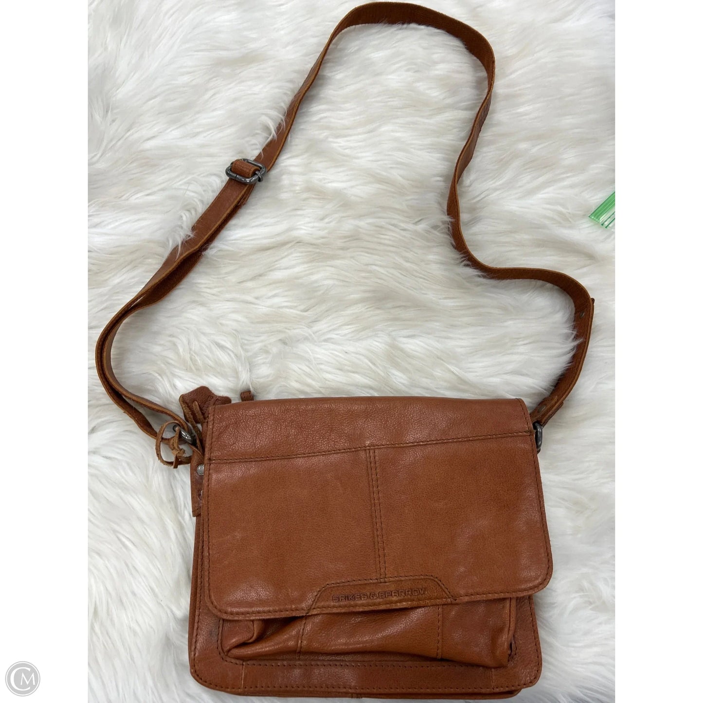 Crossbody Leather By Cmc, Size: Medium