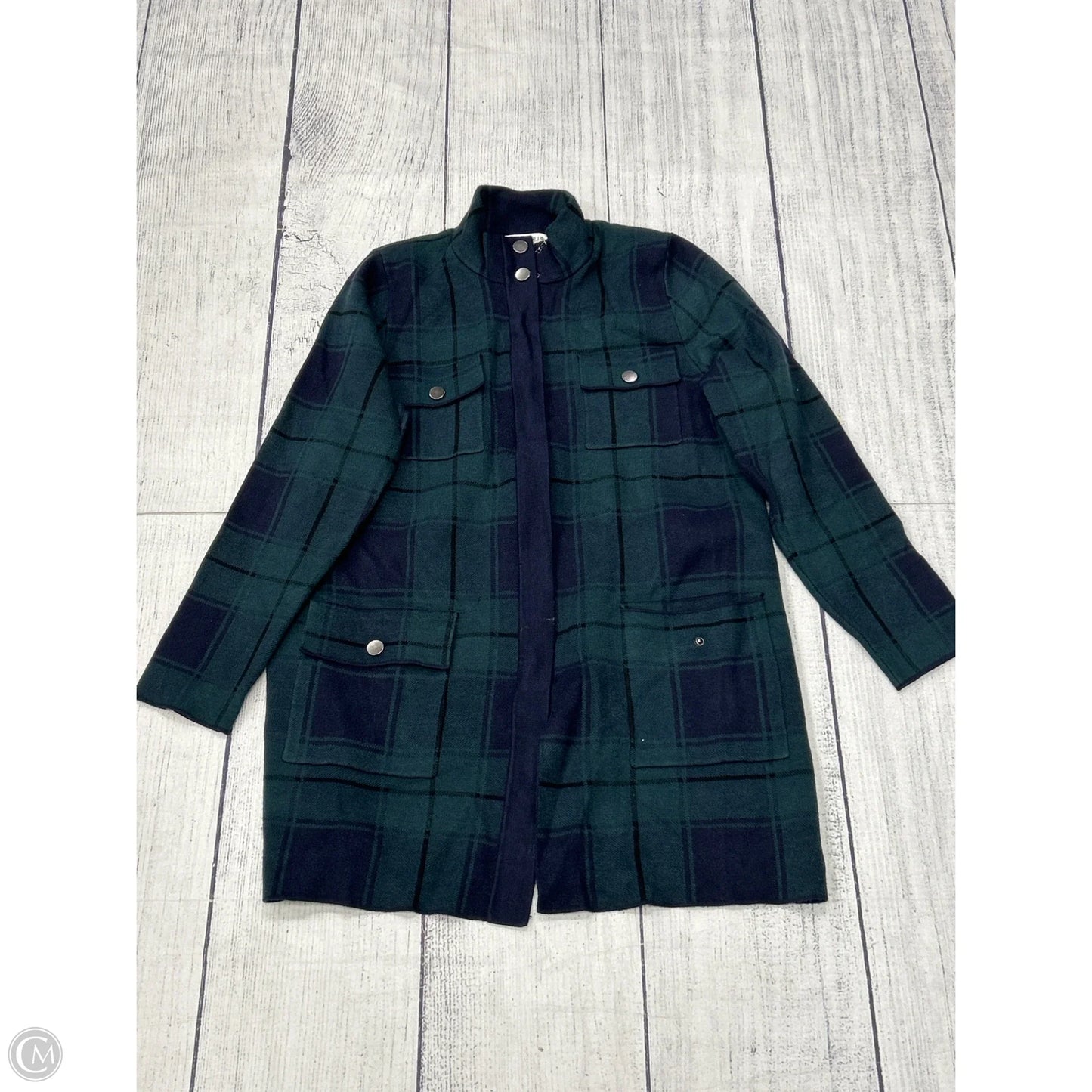 Jacket Other By Max Studio In Blue & Green, Size: Xl