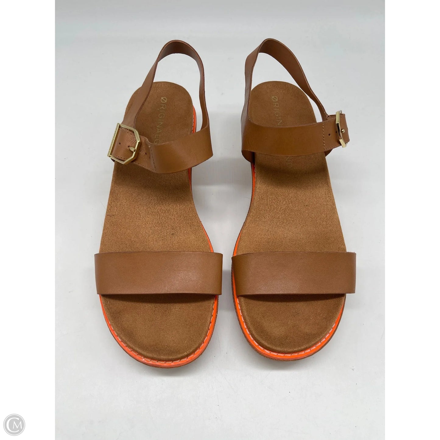 Sandals Heels Platform By Cole-haan In Tan, Size: 9