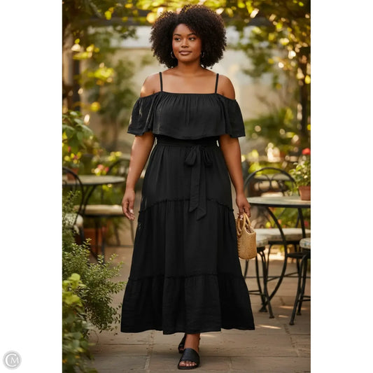 Dress Casual Maxi By Avenue In Black, Size: 4x