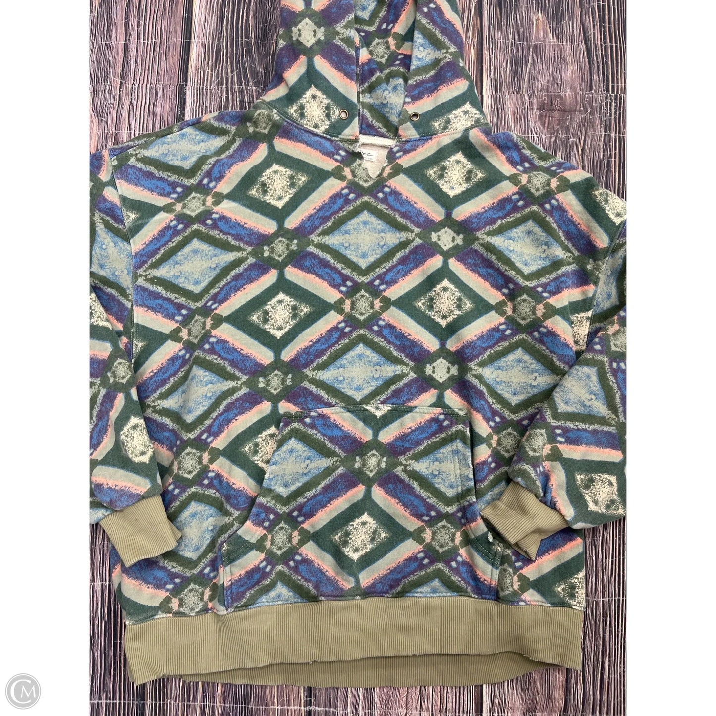 Sweatshirt Hoodie By We The Free In Green, Size: M