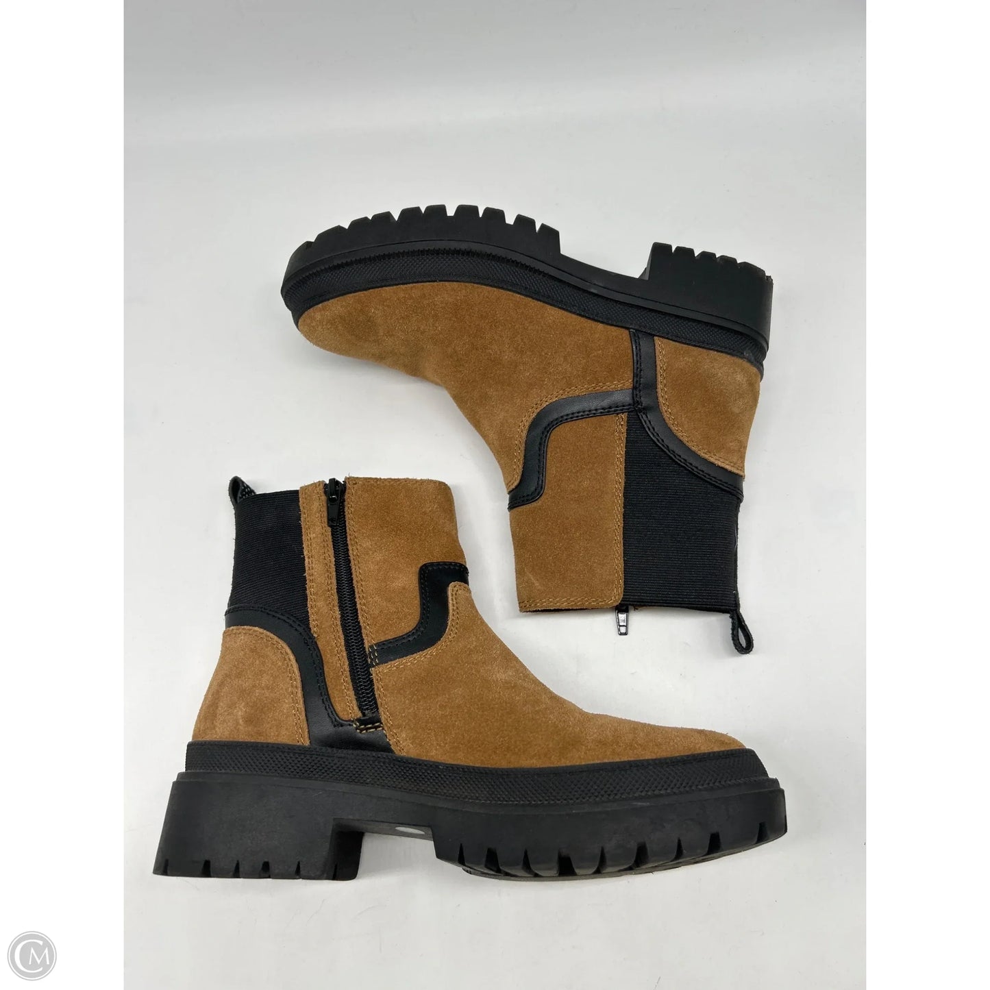 Boots Ankle Flats By Lucky Brand In Tan, Size: 7