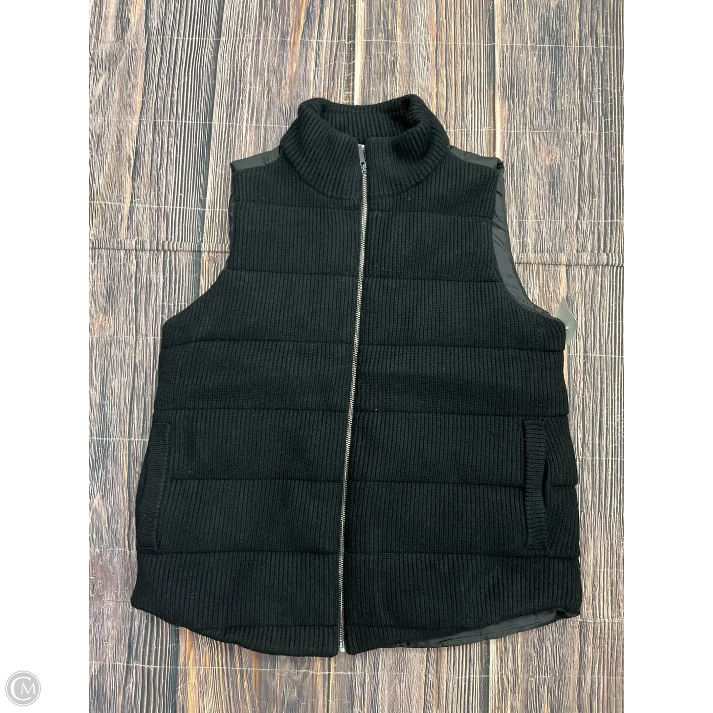 Vest Puffer & Quilted By Chicos In Black, Size: M