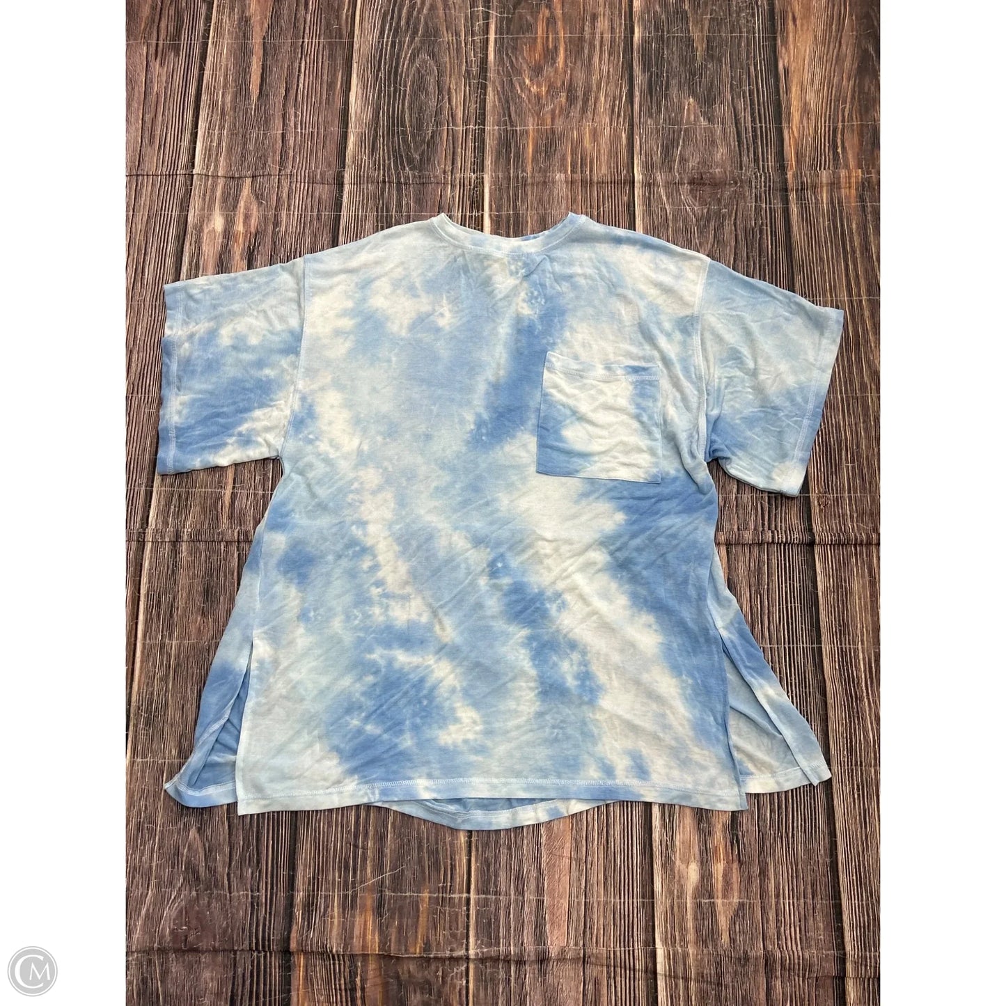 Top Short Sleeve By Easel In Blue, Size: S