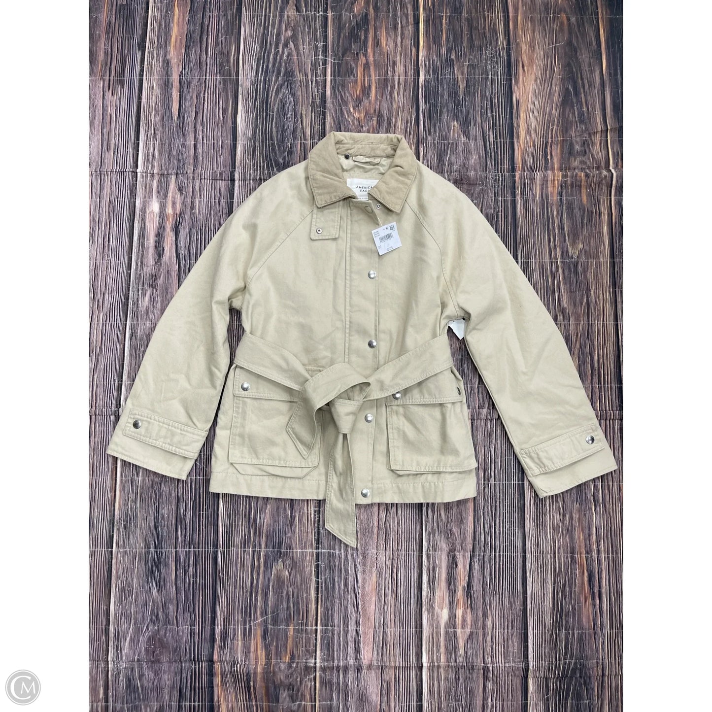 Jacket Utility By American Eagle In Beige, Size: S