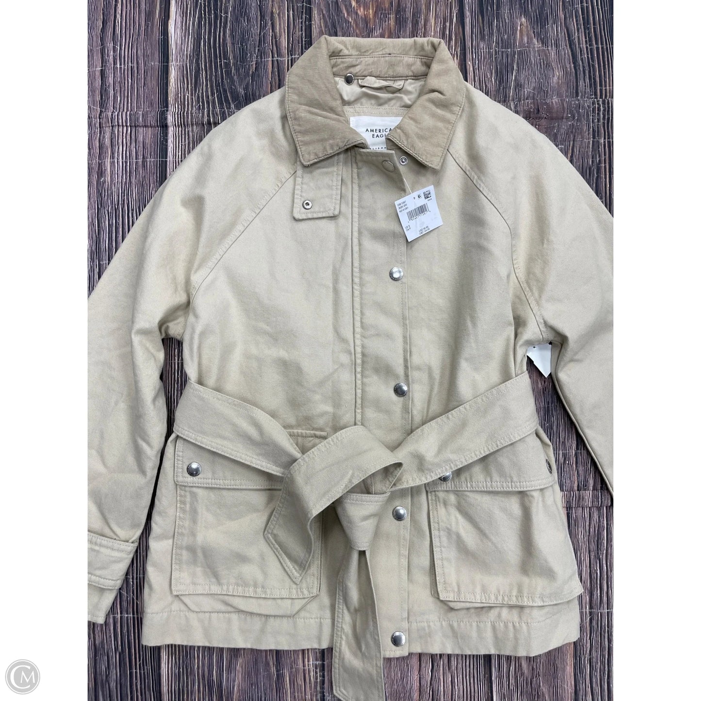 Jacket Utility By American Eagle In Beige, Size: S