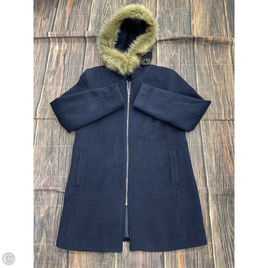 Coat Wool By Loft In Blue, Size: M
