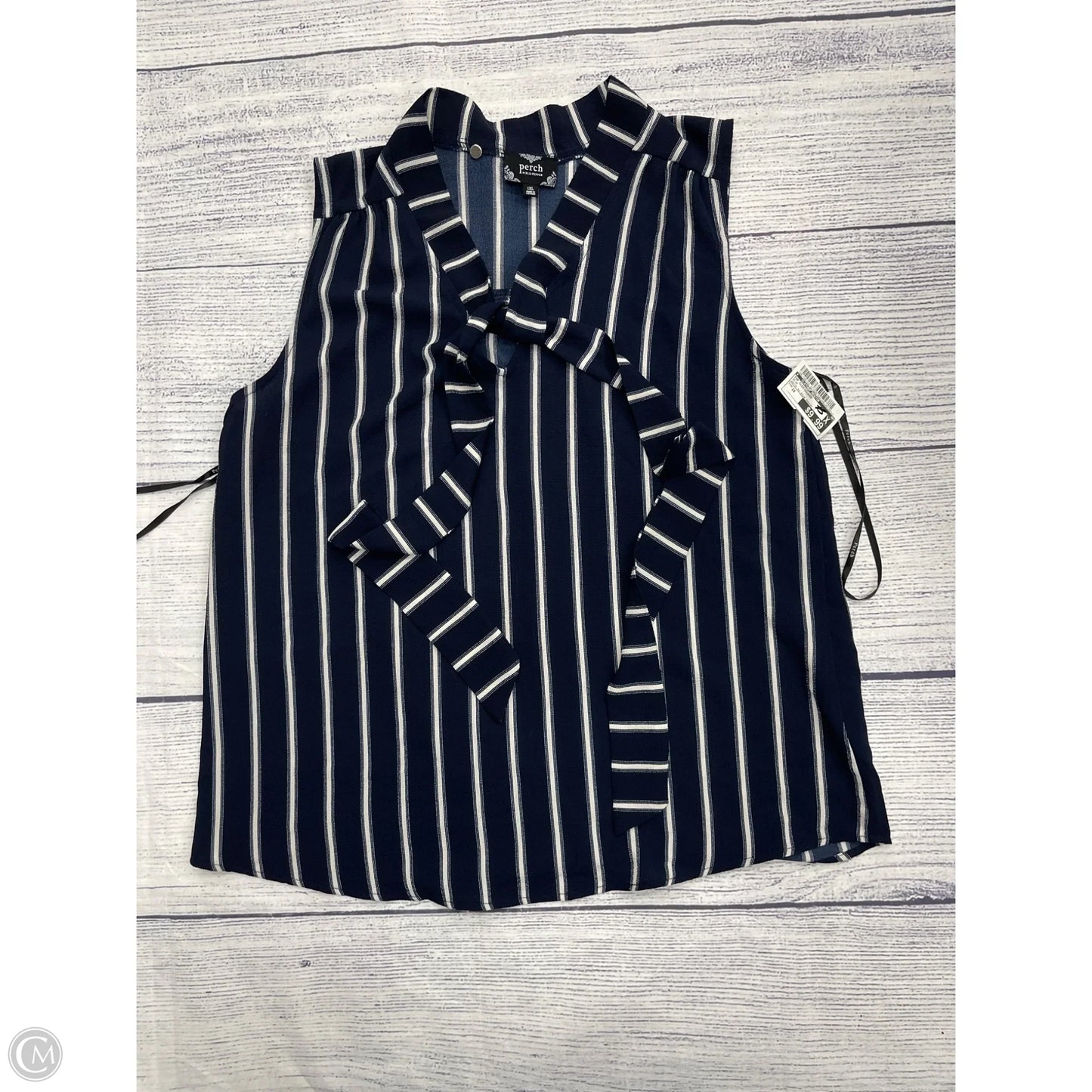 Top Sleeveless By Clothes Mentor In Blue, Size: 1x