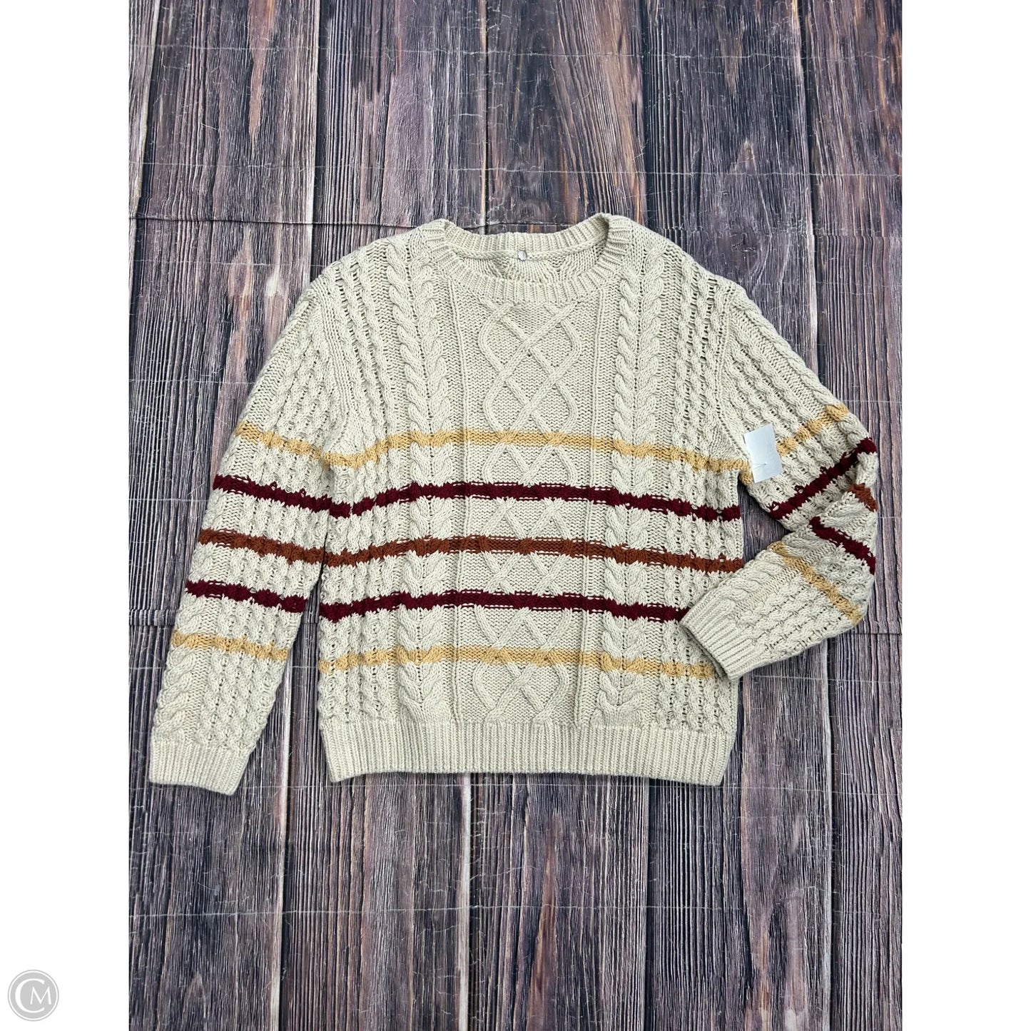 Sweater By Clothes Mentor In Tan, Size: S