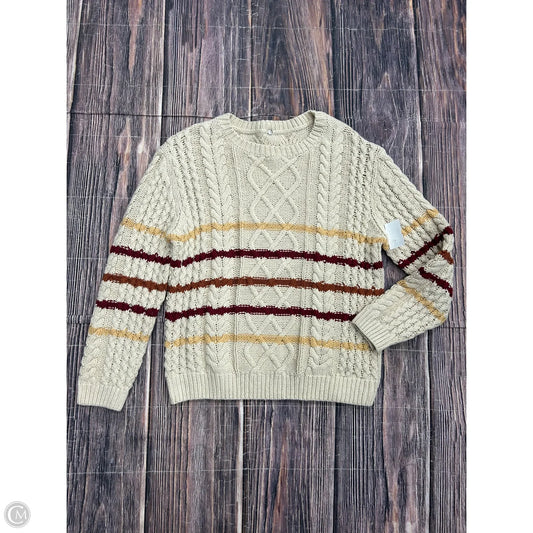 Sweater By Clothes Mentor In Tan, Size: S