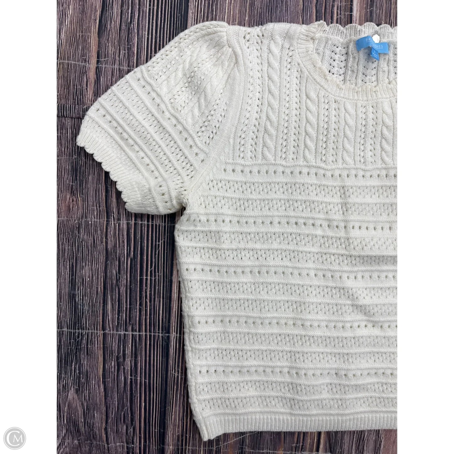 Sweater By Draper James In Cream, Size: L