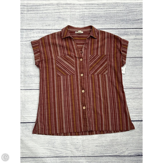 Top Short Sleeve By Ana In Orange, Size: Xs