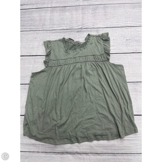 Top Sleeveless By Maurices In Green, Size: 2x