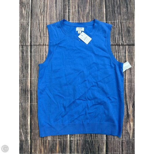 Top Sleeveless By J. Crew In Blue, Size: M