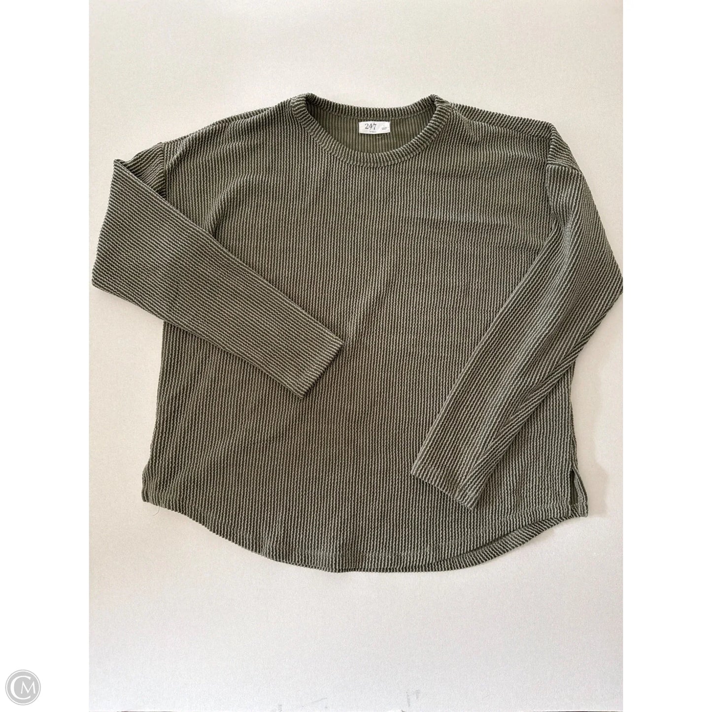 Top Long Sleeve By Maurices In Green, Size: L