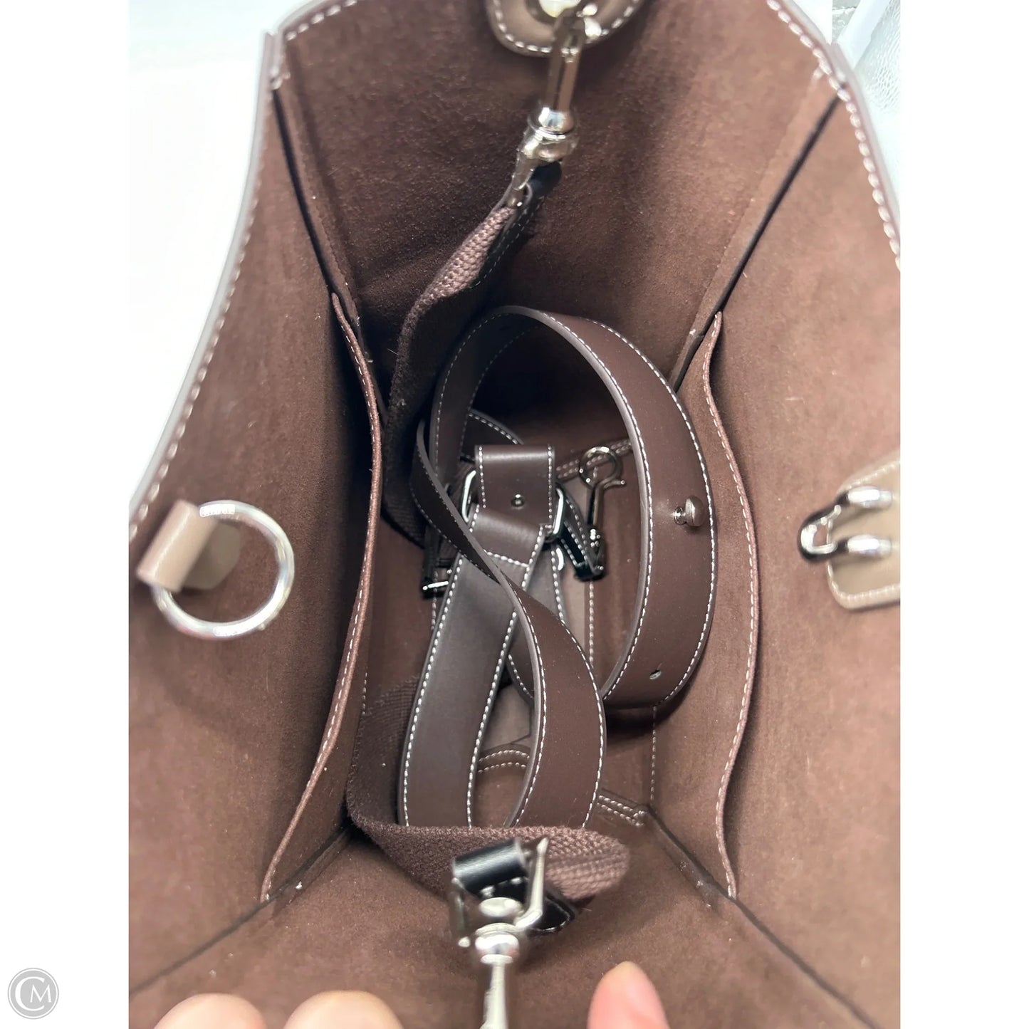 Crossbody Leather By Clothes Mentor, Size: Medium
