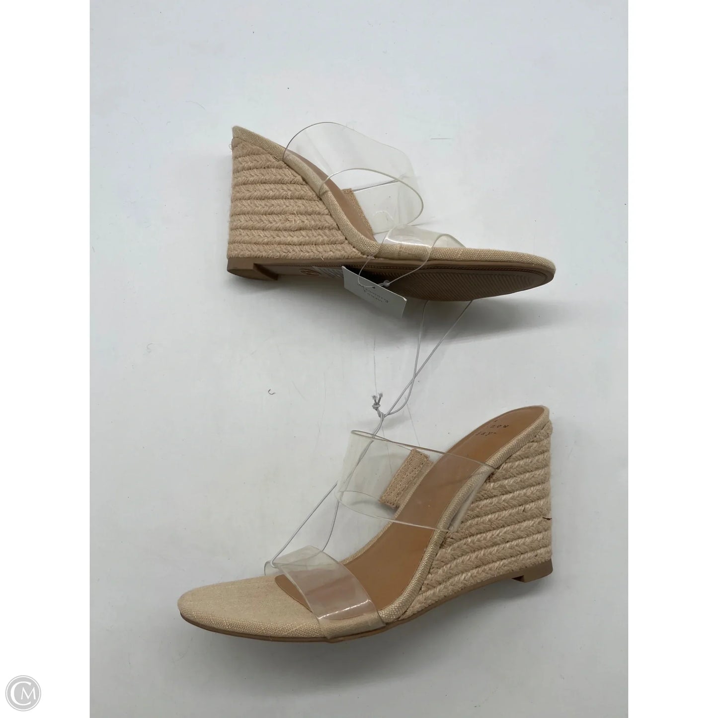 Sandals Heels Wedge By A New Day In Clear, Size: 6