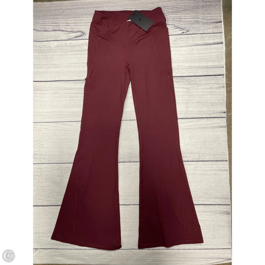 Athletic Pants By Fabletics In Maroon, Size: M