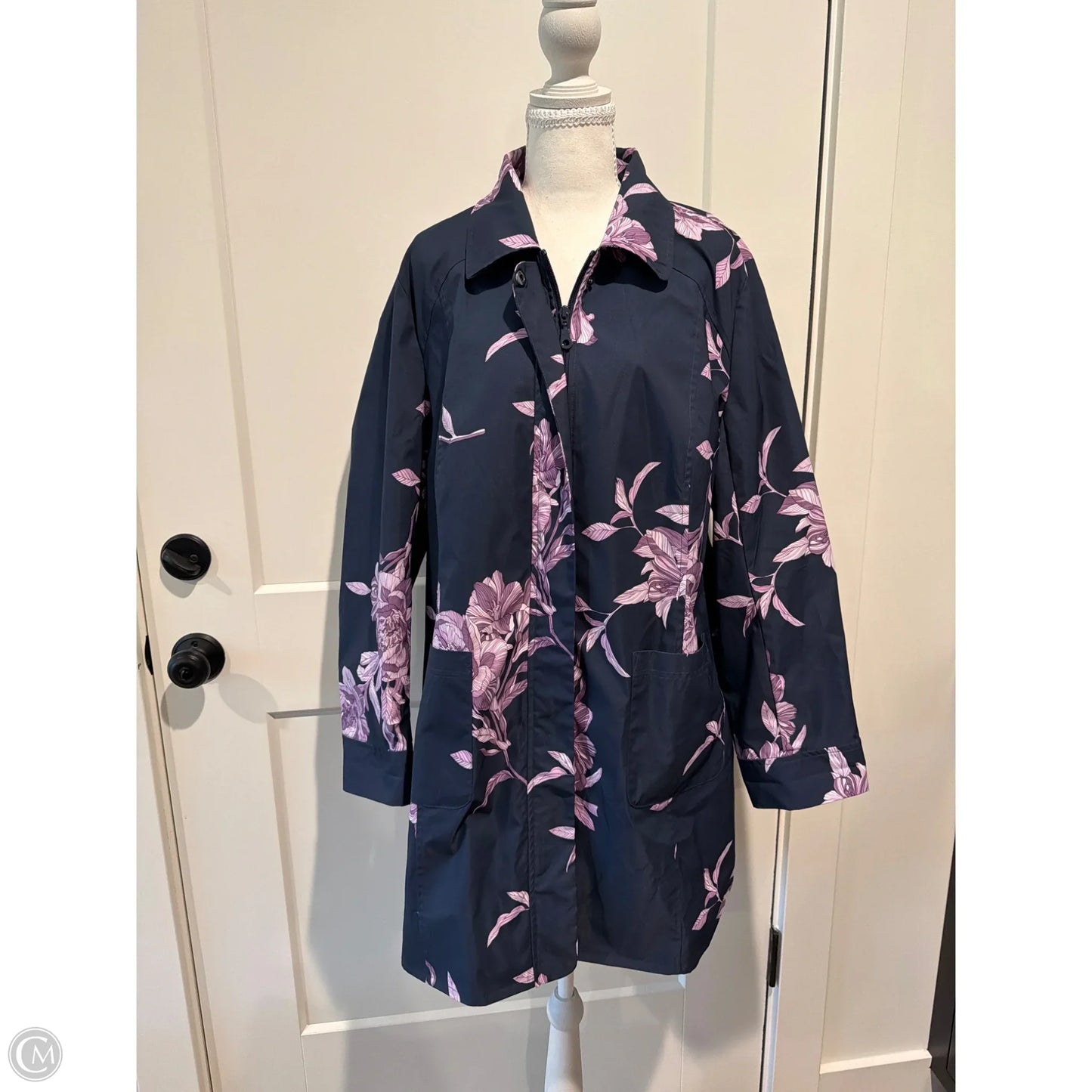 Jacket Other By Chicos In Blue, Size: Xl