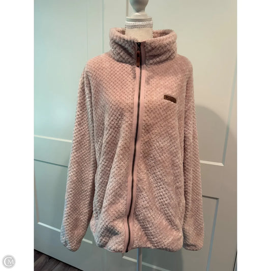 Jacket Fleece By Columbia In Pink, Size: 1x
