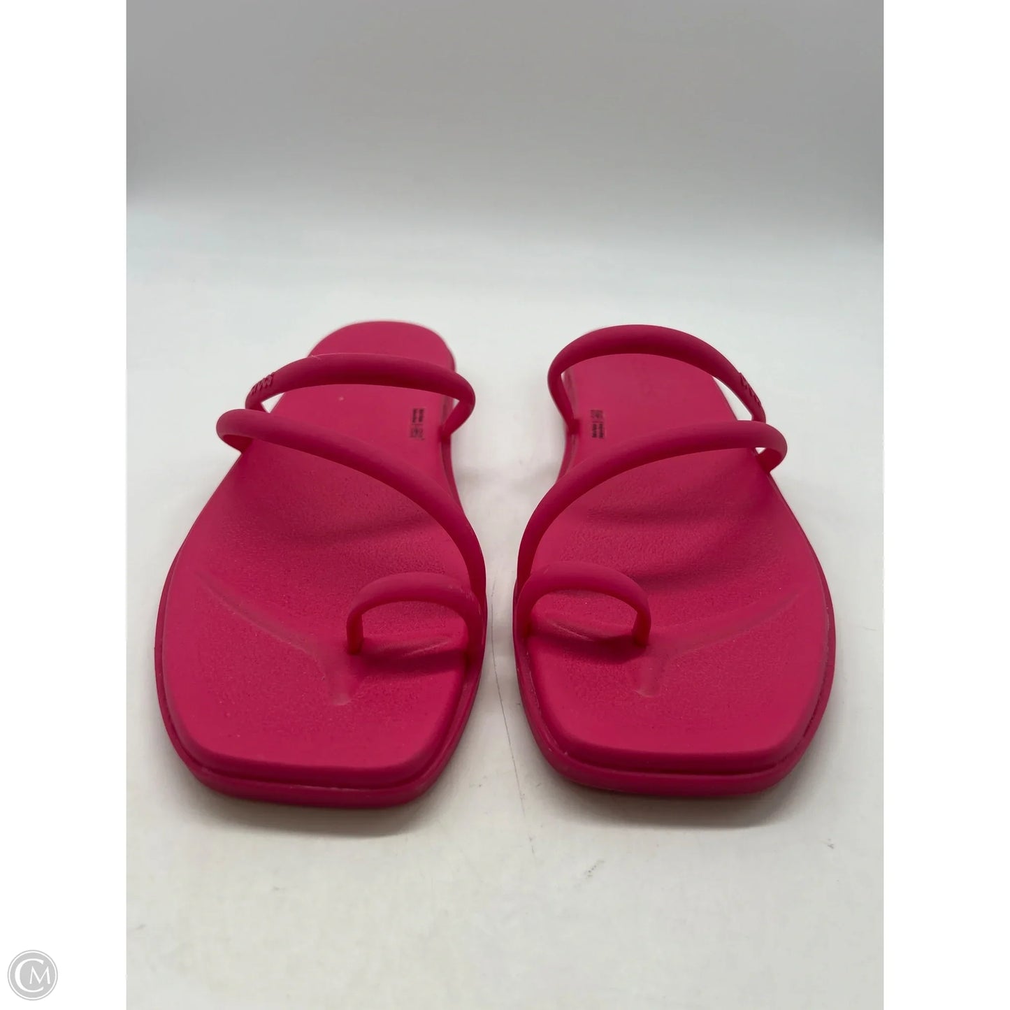 Sandals Flats By Crocs In Pink, Size: 11