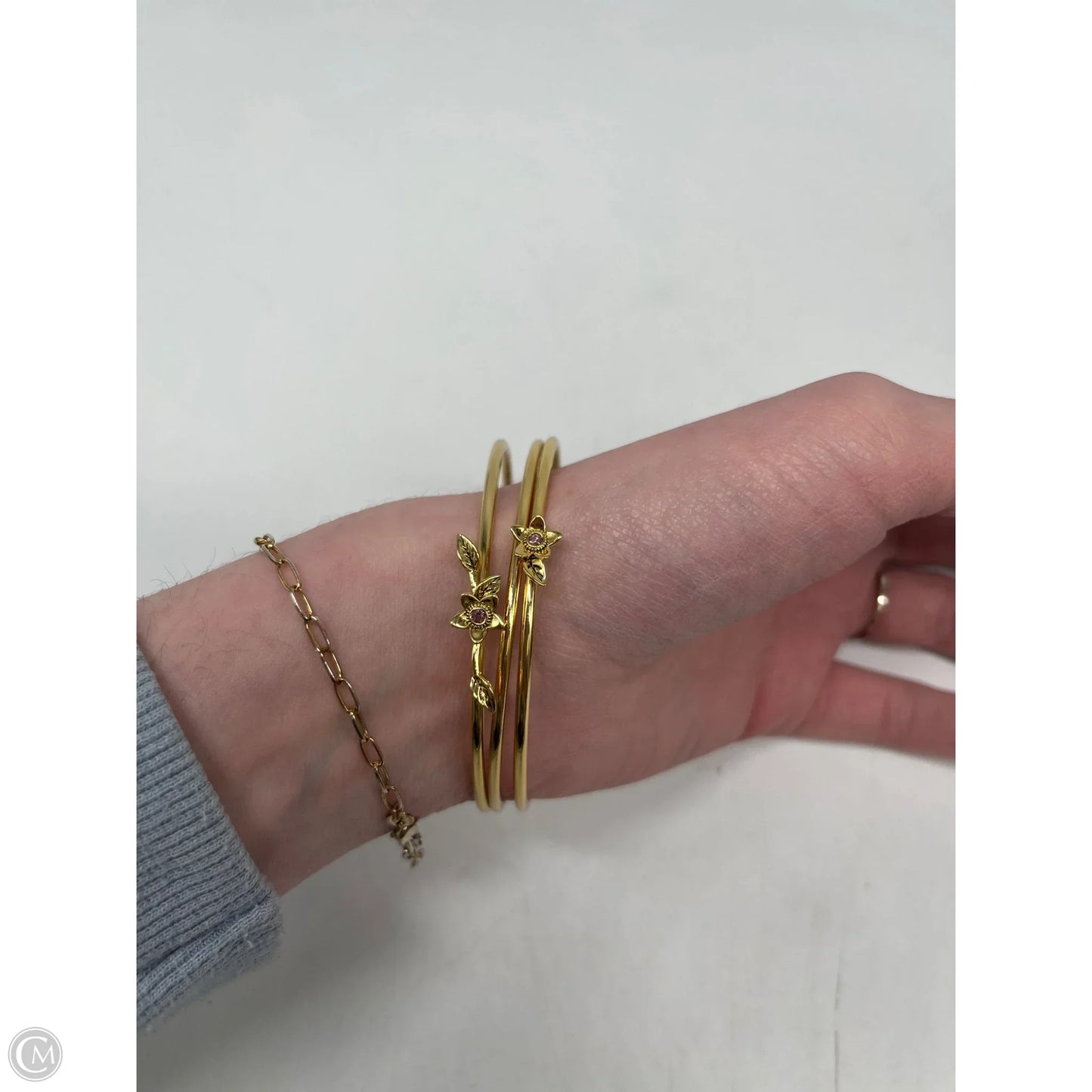Bracelet Designer By Coach, Size: 03 Piece Set