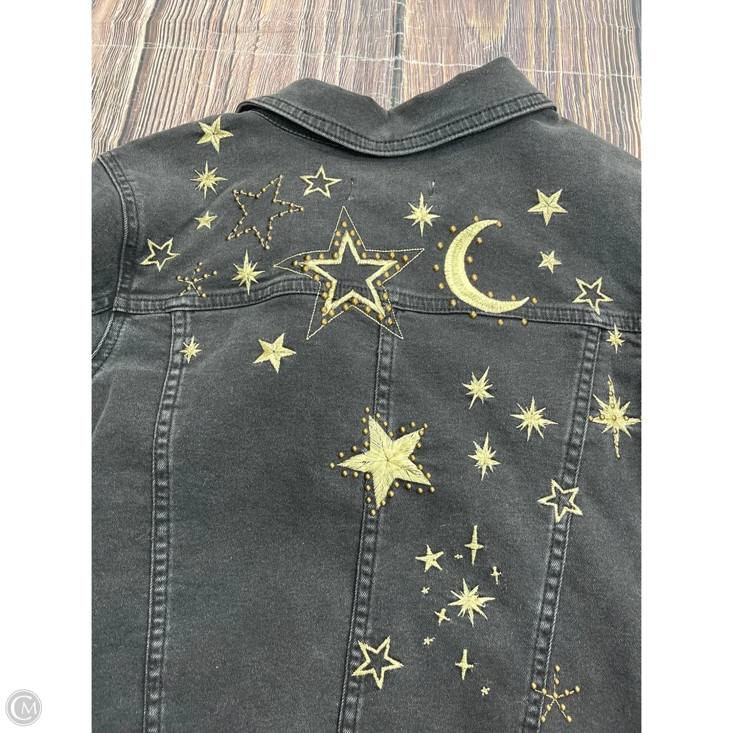 Jacket Denim By Clothes Mentor In Grey, Size: S