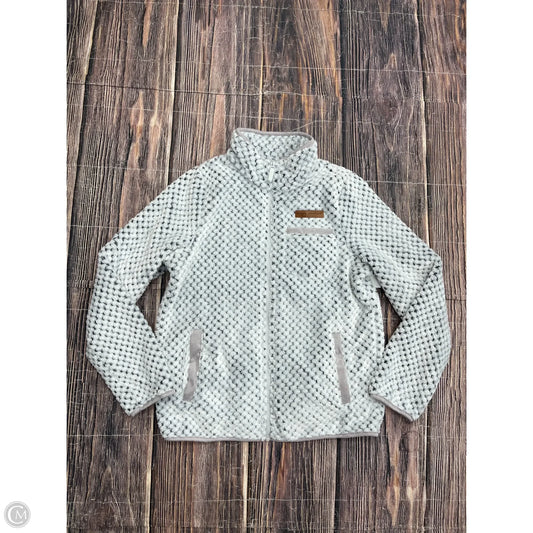 Jacket Fleece By Simply Southern In Grey, Size: Xs