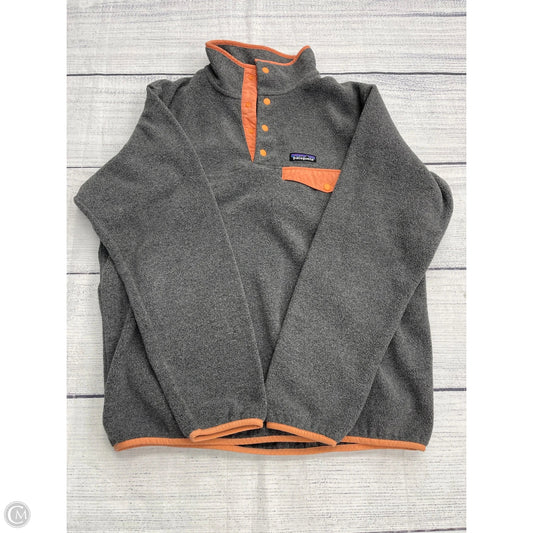 Sweatshirt Collar By Patagonia In Grey, Size: L