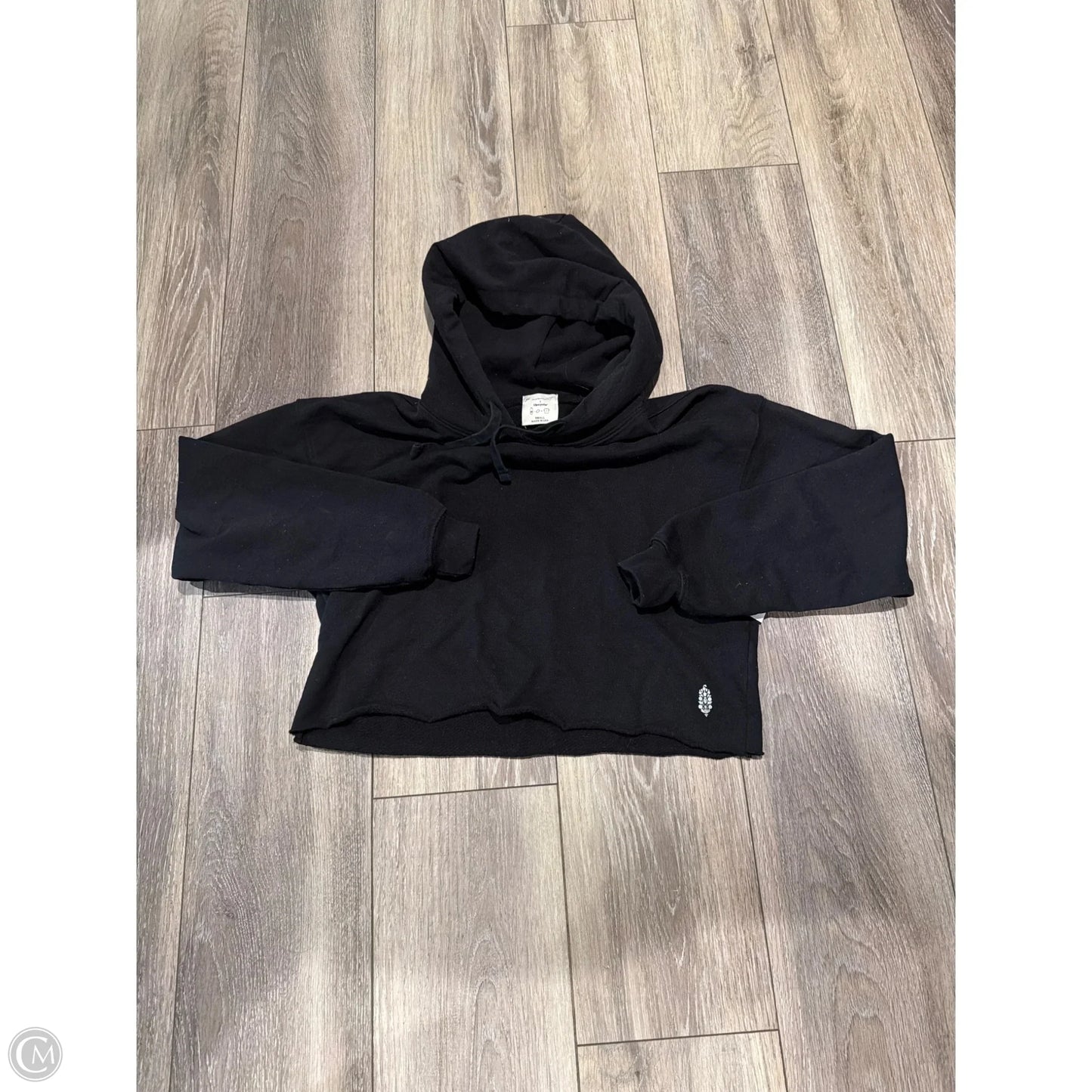 Sweatshirt Hoodie By Free People In Black, Size: S