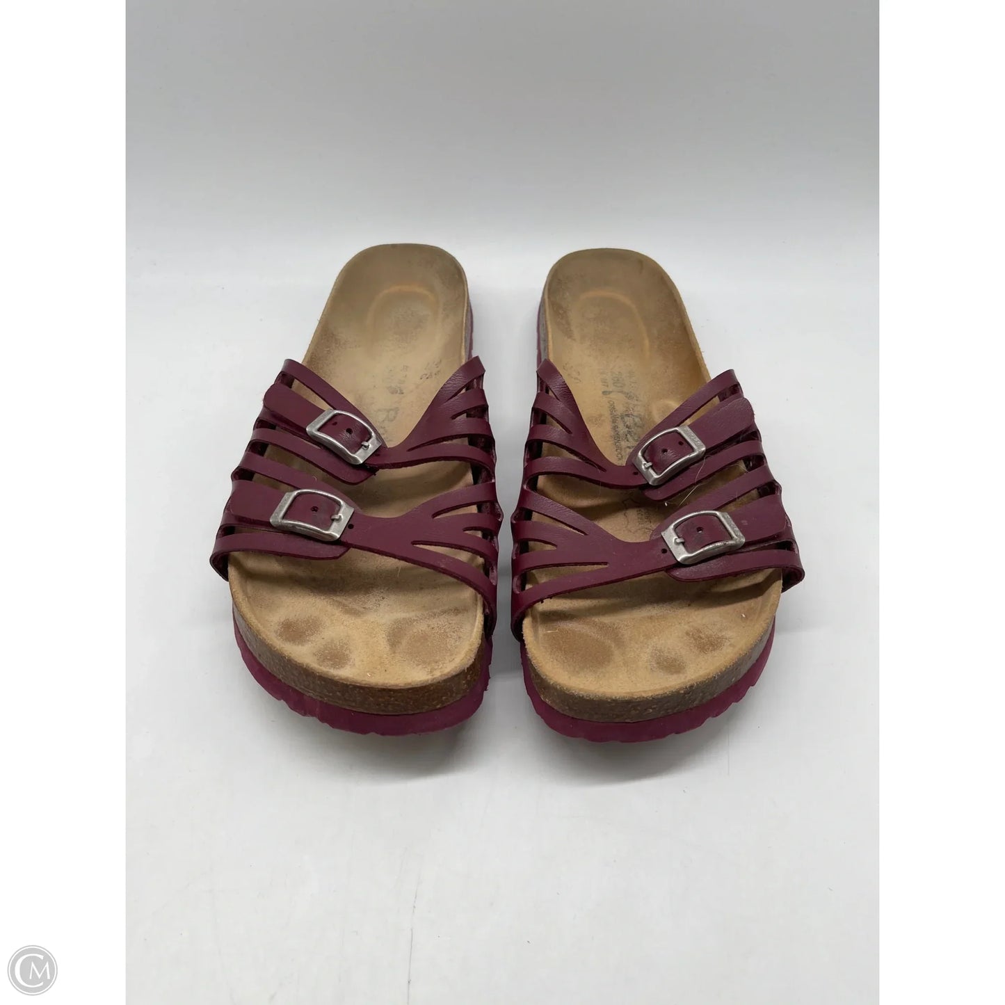 Sandals Flats By Birkenstock In Red, Size: 10