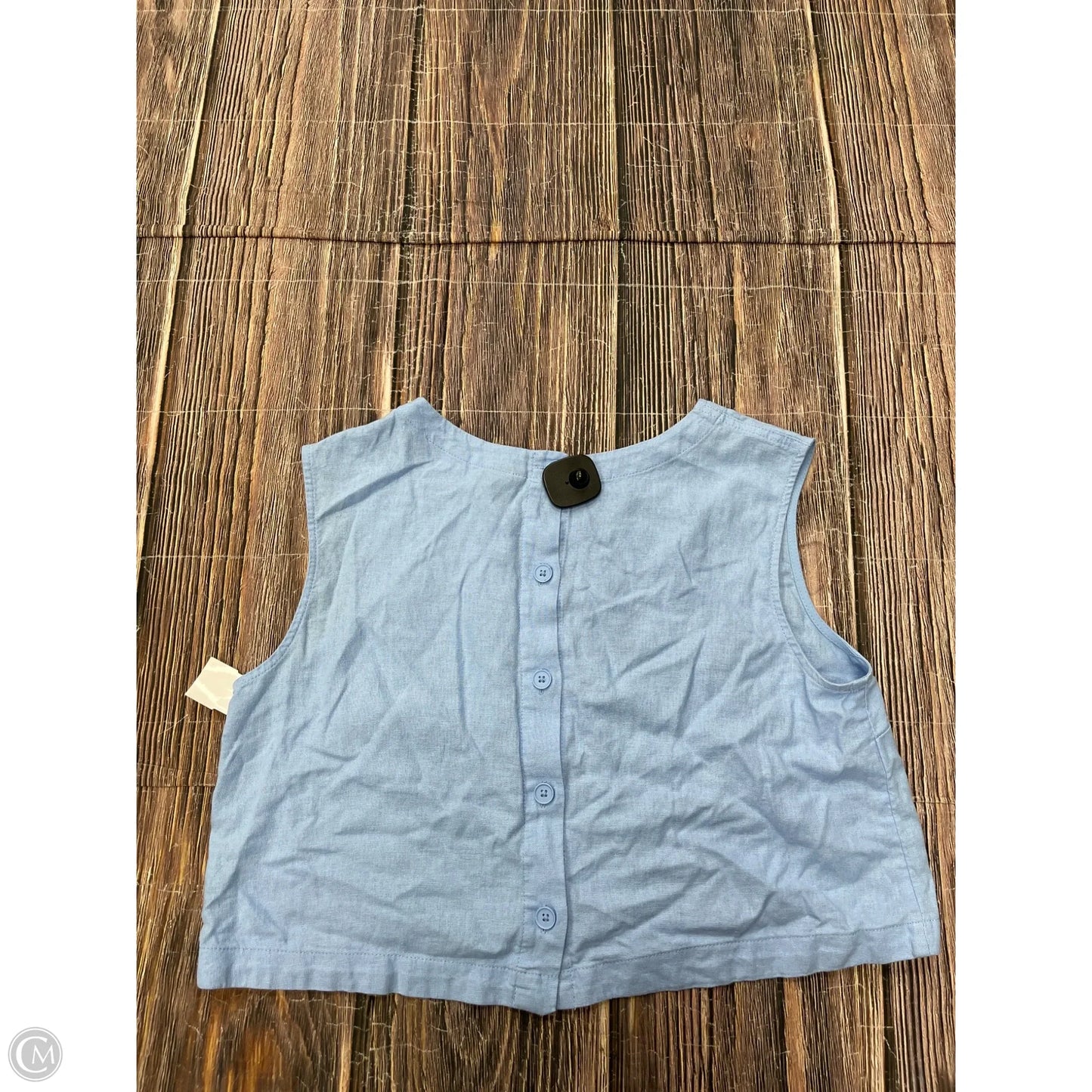 Top Sleeveless By A New Day In Blue, Size: M