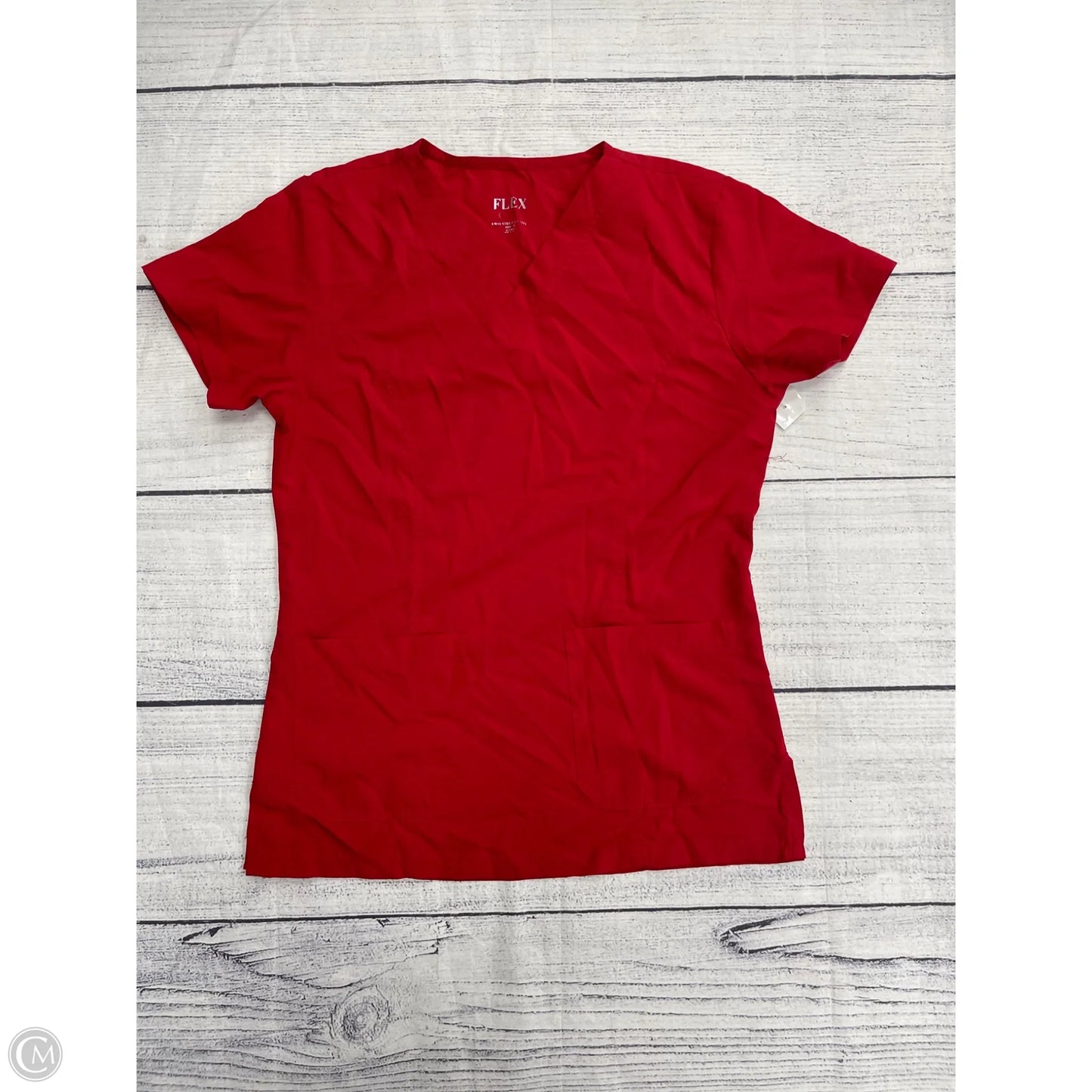 Top Short Sleeve By Clothes Mentor In Red, Size: M