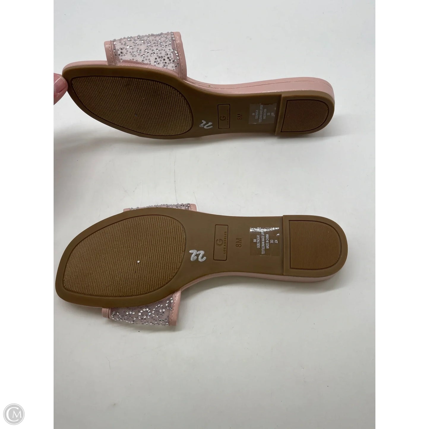Sandals Flats By Clothes Mentor In Pink, Size: 8