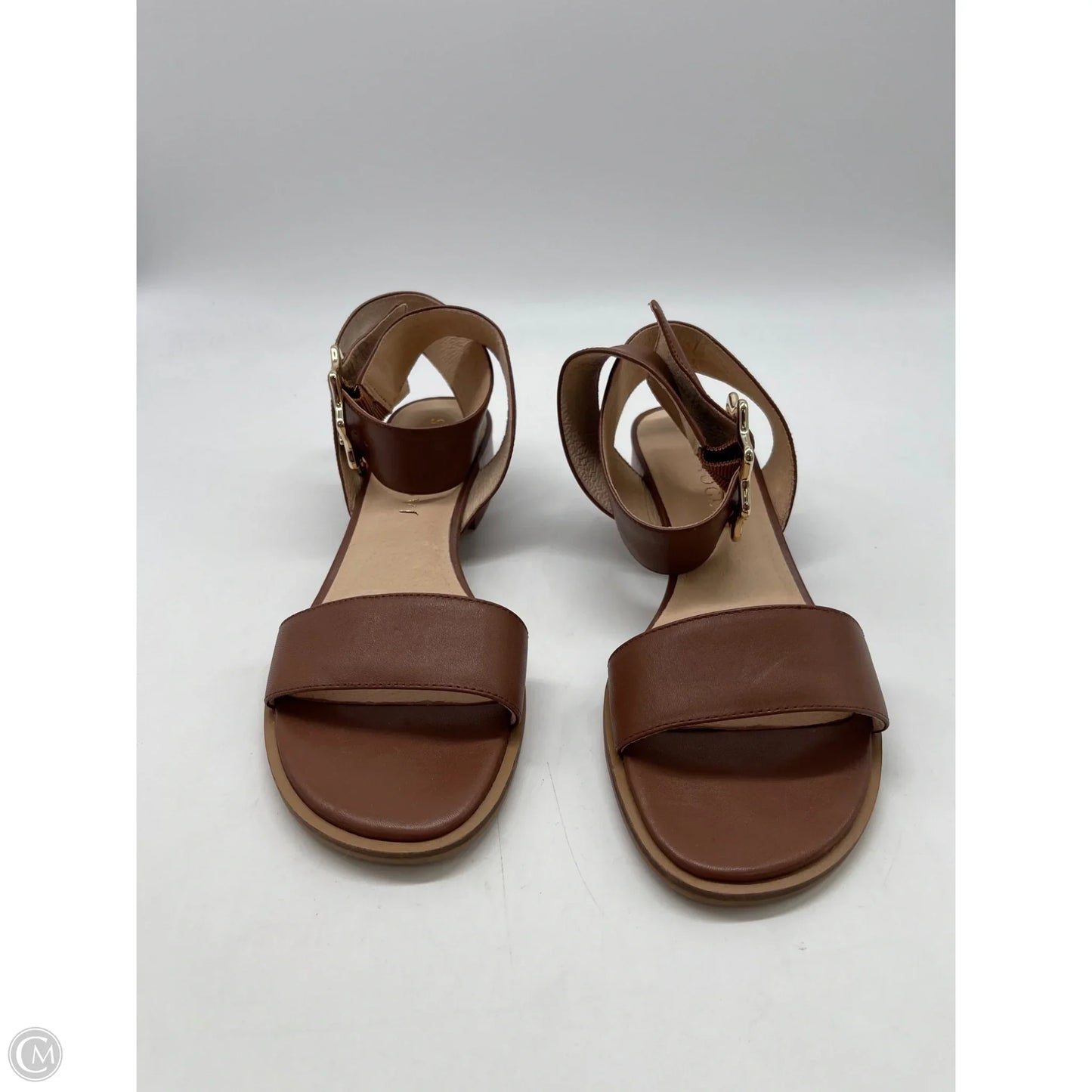 Sandals Heels Block By Jack Rogers In Brown, Size: 7