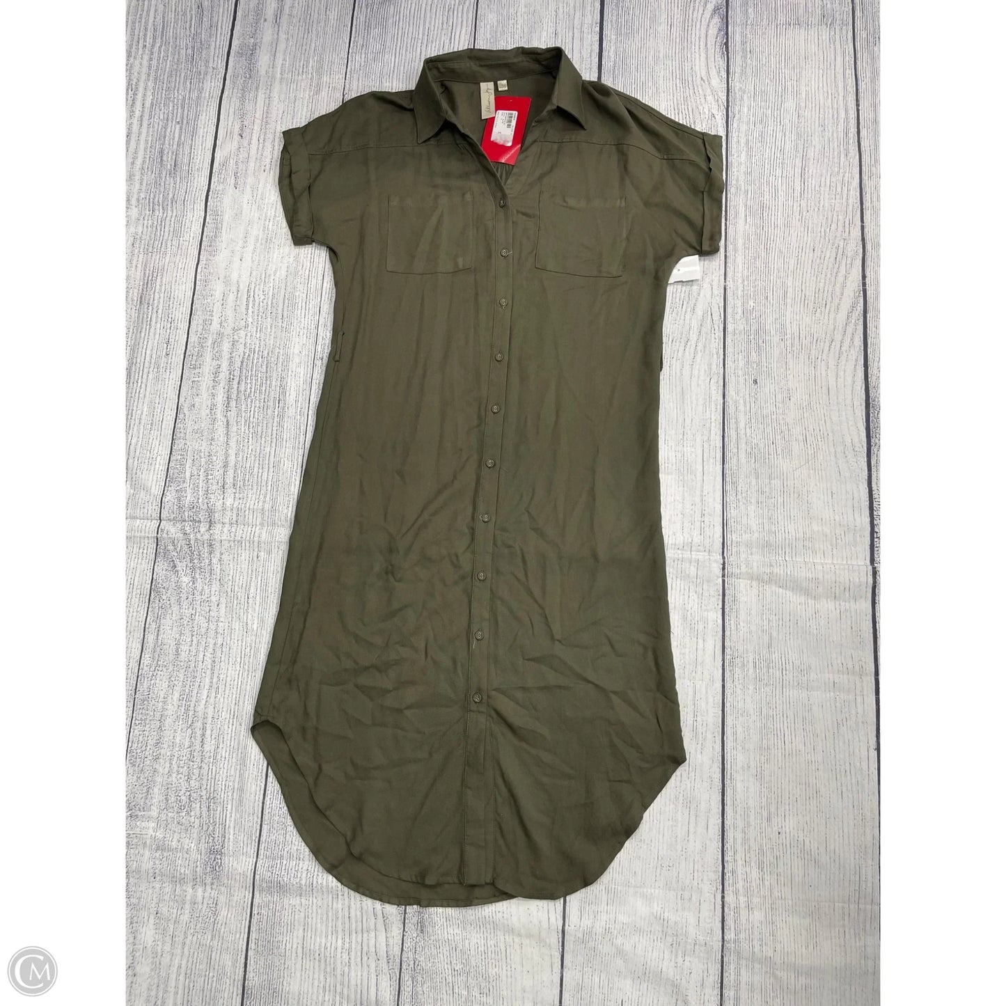 Dress Casual Midi By Evereve In Green, Size: S