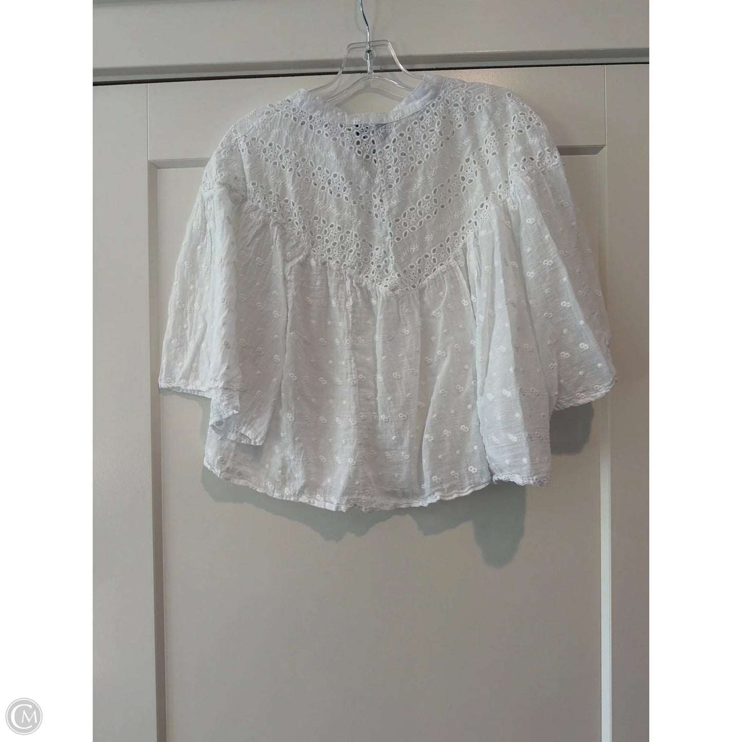 Top Short Sleeve By Calypso St Barth In White, Size: M