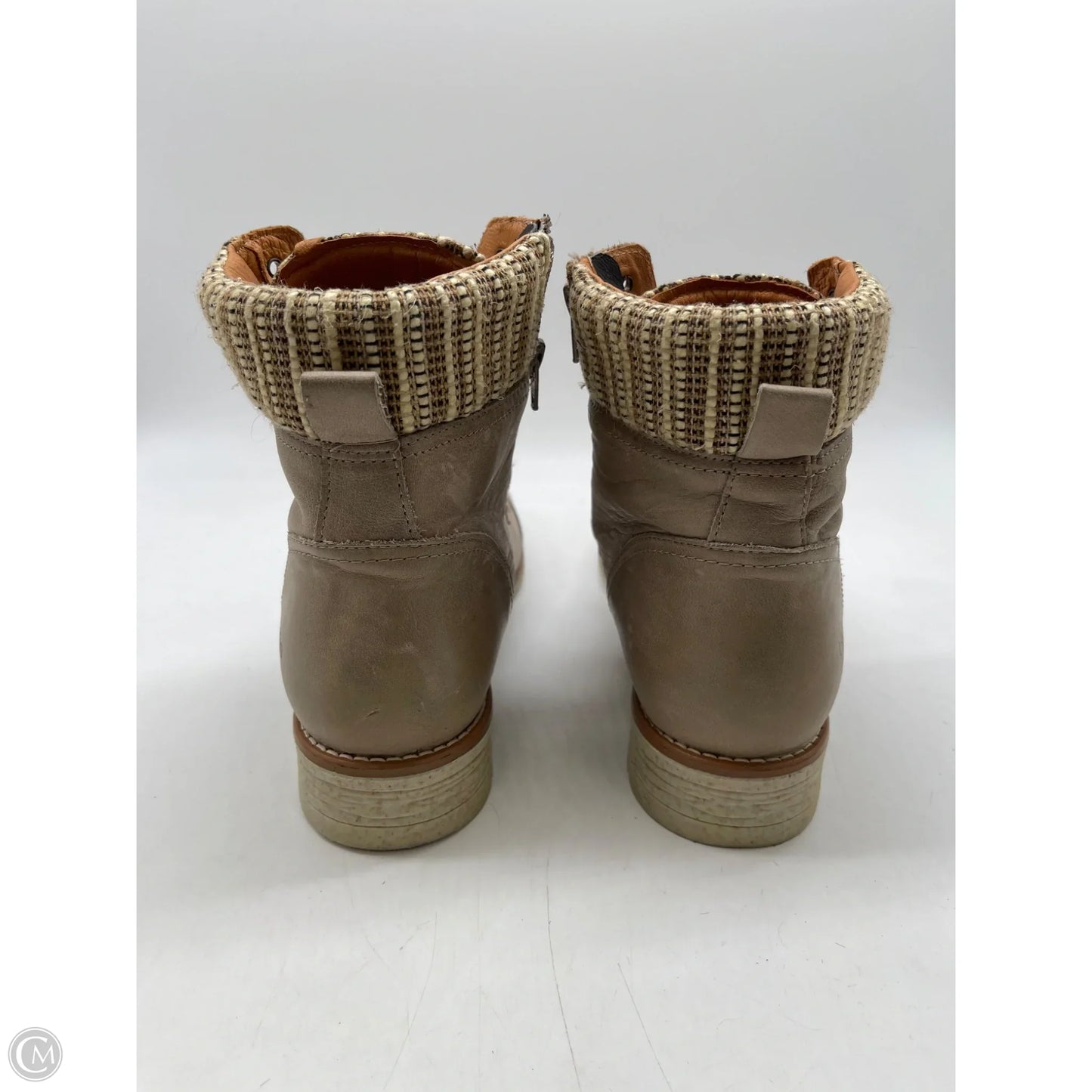 Boots Ankle Heels By Taos In Tan, Size: 10.5