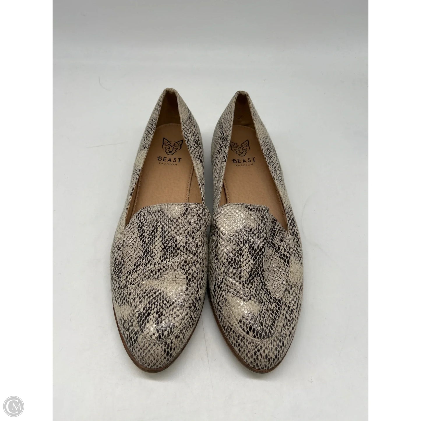 Shoes Flats By Clothes Mentor In Snakeskin Print, Size: 8