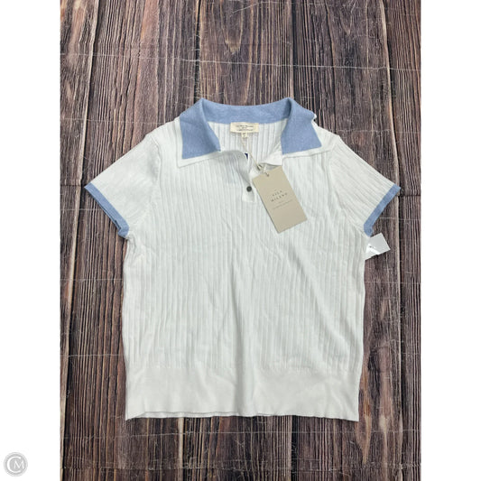 Top Short Sleeve By Clothes Mentor In White, Size: S