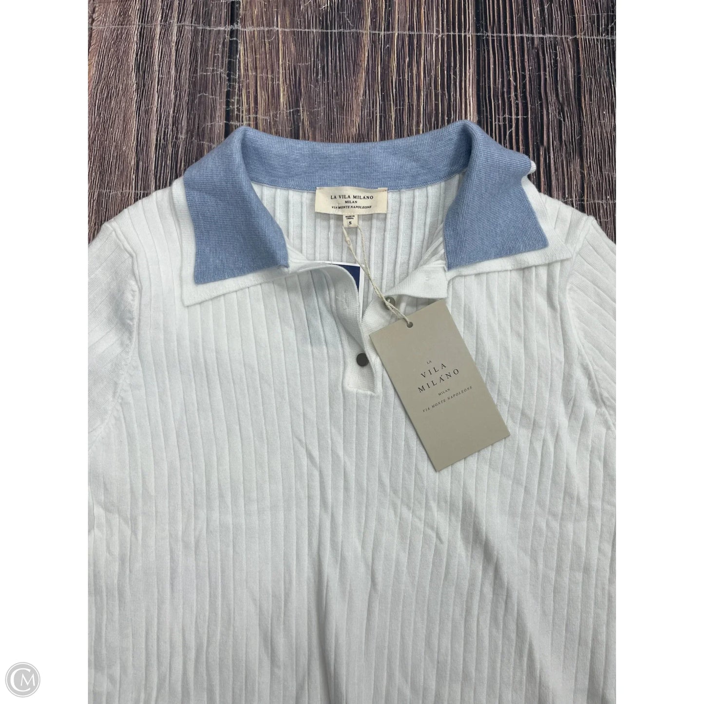 Top Short Sleeve By Clothes Mentor In White, Size: S