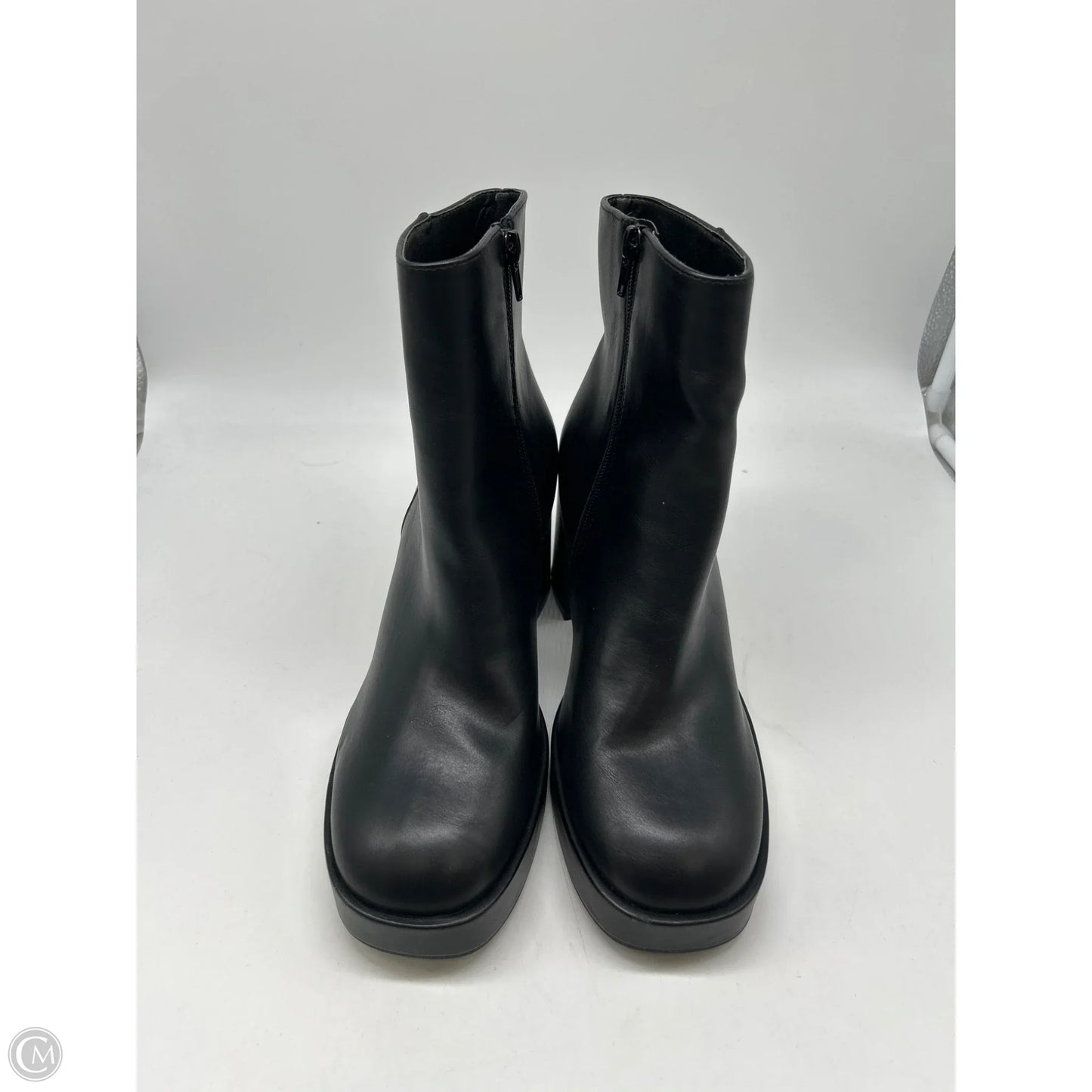 Boots Ankle Heels By Cushionaire In Black, Size: 9